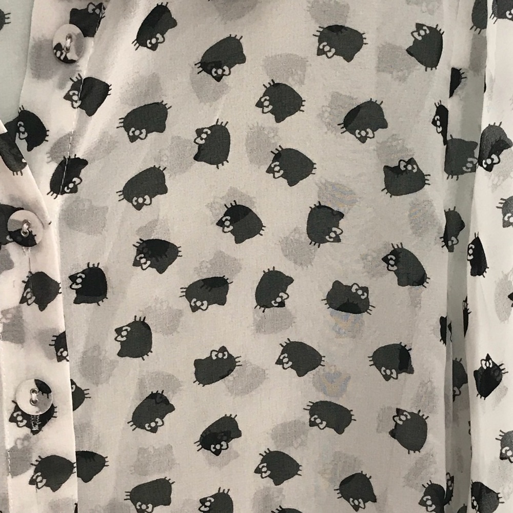 F21 Hello Kitty Collab High Low Button Down - image 2